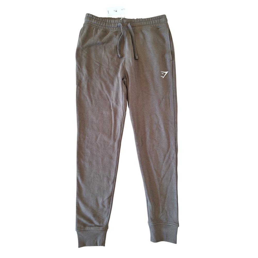 Gymshark Womens‎ Slim Fit Fleece Joggers Olive Green Drawstring Sweatpants S
